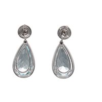 Vicenza - Piazzetta Palladio 2 - Orecchini Crivelli Donna Acquamarina in Oro bianco Acquamarina 9.37 Ct 372-3679-MOD - 372-3679-MOD